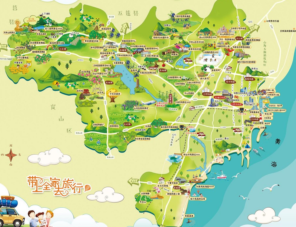 合江景区使用手绘地图给景区能带来什么好处？